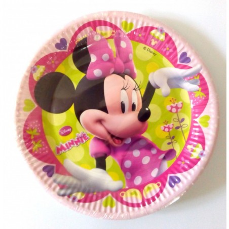 Piatto Grande Minnie Bowt. Cm 23 Pz 8