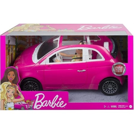 Auto Fiat 500 Rosa c/Barbie