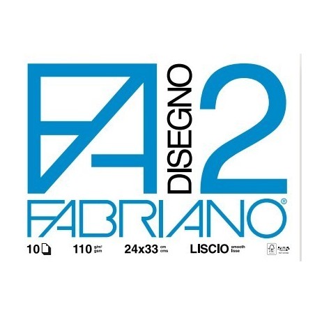 Album F2 Fabriano 24 x 33 Liscio 10pz