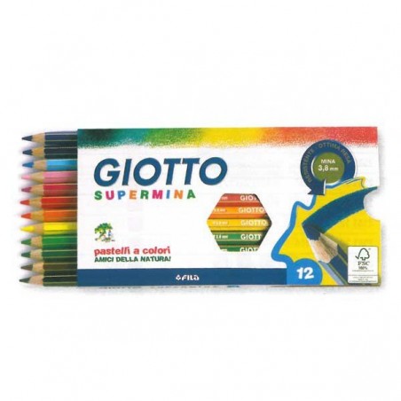 Pastelli a Colori Giotto Supermina 12 pz