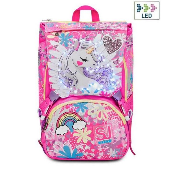 Zaino scuola SJ estensibile Big Unicorn Led