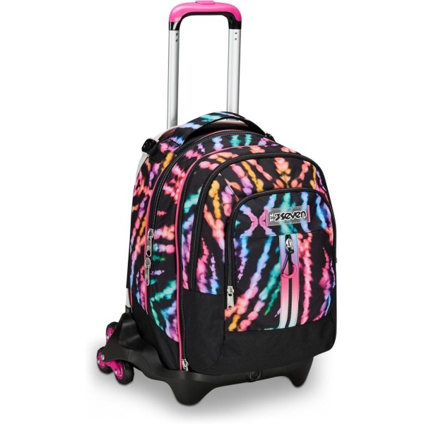 Zaino Trolley Seven Jack 3 ruote Detach Multi-Shade Girl