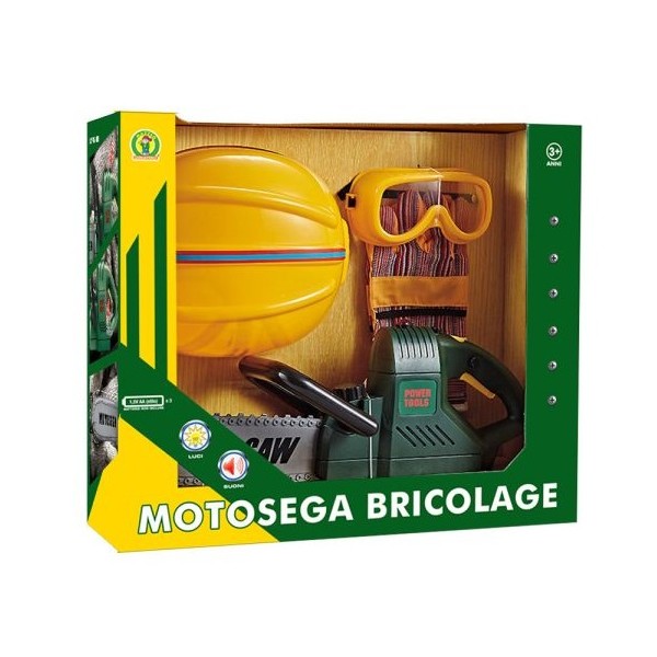 Set Bricolage MotoSega + Casco e guanti