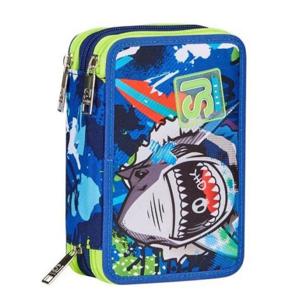 Astuccio 3 zip Seven SJ Sharkstory Boy