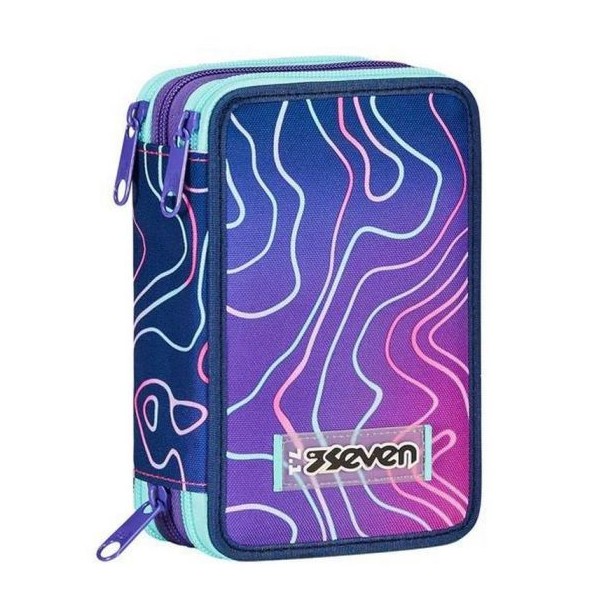 Astuccio 3 zip Seven Mapset Girl