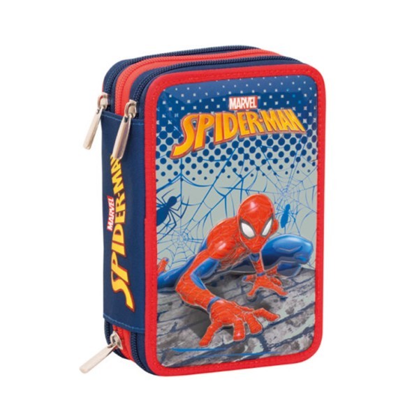 Astuccio 3 zip Spiderman Webbed Seven