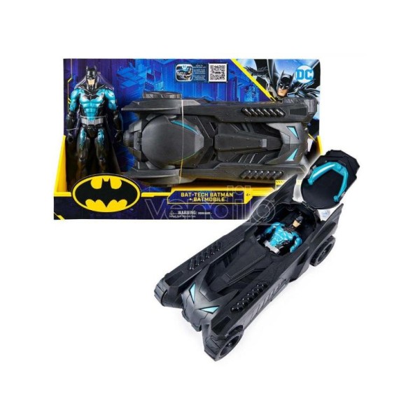 Batman + Batmobil Set 30cm Dc Comics